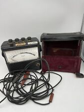 Vintage Weston Voltage Meter Model 904 With Leather Case Tested 0 600v Edison