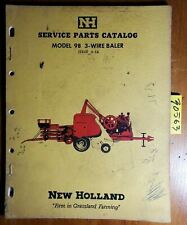 New Holland 98 3 Wire Baler Service Parts Catalog Manual 2731 7500 458