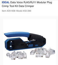 Ideal Data Voice Rj45rj11 Modular Plug Crimp Tool Kit Data Crimper