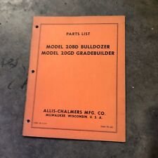 Allis Chalmers Allis Chalmers Ts 160 Scraper Parts List Manual Book