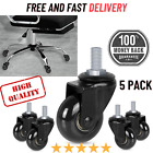 5 Pack Office Chair Casters Wheel With 38-16unc Threaded Stemenglish 2