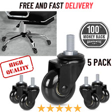 5 Pack Office Chair Casters Wheel With 38 16unc Threaded Stemenglish 2