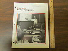 Hp System 45b Business Management Software Sales Brochure 1979