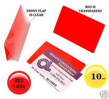 500pack Red 1 Side Business Card Laminating Pouches 2 14 X 3 34 Hot 10 Mil