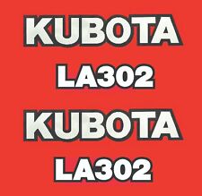 Kubota La302 Loader Vinyl Decal Sticker Set Bampw