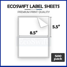 1000 85 X55 Xl Ecoswift Shipping Half Sheet Self Adhesive Ebay Paypal Labels