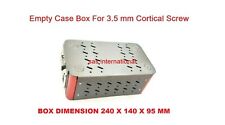 Orthopedic Empty Case Box For 35 Mm Cortical Screw Surgical Instruments