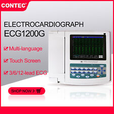 Contec Digital Electrocardiograph 12 Channel 12 Lead Ecg Ekg Machine Ce Fda