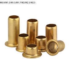 100pcs M09 M25 Copper Brass Eyelet Hollow Tubular Rivets Through Nuts Kit