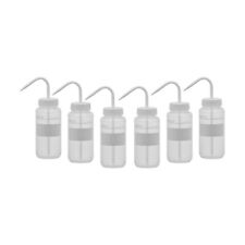 6pk Chemical Wash Bottle No Label 500ml Wide Mouth Ldpe Eisco Labs