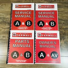 International Farmall A Av Tractor Service Parts Operators Manual Set Catalog