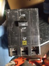 Square D Qo 3100 Vh 3 Pole 100aamp Plug In Circuit Breaker Used