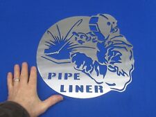 Pipe Liner Steel Sign Fits Doors Lincoln Welder Sa 200 250 Sae 300 400 Man Cave