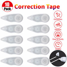 10 Pack Compact Correction Tape Office Break Proof Mono White Out School Paper