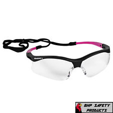 Jackson Nemesis Small Safety Glasses Pinkblack Frame Clear Af Lens 38478