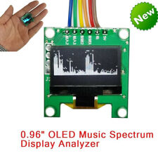 096 Oled Music Spectrum Display Analyzer Audio Level Indicator Rhythm Vu Meter