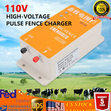 Solar Electric Fence Energizer Controller Ranch Animal Orchards Fencing Charger