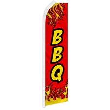 Bbq Swooper Flag Advertising Flag Feather Flag Barbecue Food Restaurant Red