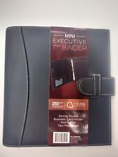 Its Academic Mini Executive Leather Portfolio Folder 1 Ring Binder Brown