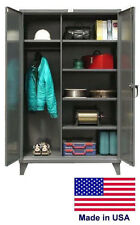 Combination Steel Locker Cabinet Commercial Lockable 66 H X 24 D X 48 W