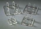 Acrylic Four Peg Stands Display Rocks Minerals Fossils Geodes Coins Art