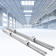 2x Sbr20 650 2200mm Linear Rail Fully Supported Shaft Rod With 4x Sbr20uu Block