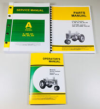 Service Manual Set John Deere A Aw Ah An Ar Ao Tractor Operators Parts 648000 Up