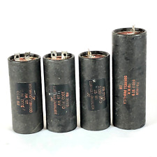 Vintage Cornell Dubilier Fb 2510 1000 Mfd Amp Fb 1050 5000 Mfd Capacitors Qty 4