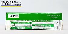 Disposable Scalpels Sterile Size 11 Plastic Handle Amp Metric Line Box Of 20