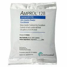 Amprol 128 Amprolium 20 Soluble Powder Coccidiostat 10oz Treats 128gal