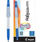 Pilot Frixion Colors Erasable Marker Pen Bold Point 2.5mm Blue Ink Box Of 12