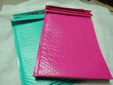 30 Hot Pink And Teal 105 X 1525 Poly Bubble Mailers Shipping Padded Mailer 5