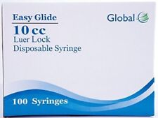 Global Medical Easy Glide 10ccml Luer Lock Syringe 2 Boxes Of 100 200