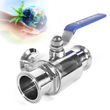 2 Inch 304 Sanitary Stainless Steel Ball Valve Manual 3 Way Tri Clamp Ball Valve