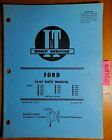 It Ford 1000 2000 2600 3000 3600 4000 4100 4600 5000 5600-9600 Flat Rate Manual