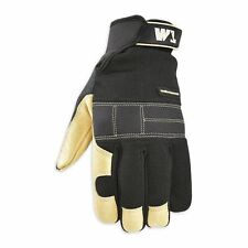 Wells Lamont Cold Weather Mens Grain Leather Palm Hybrid Work Amp Home Gloves