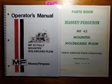 Massey Ferguson Mf 43 Fully Mounted Moldboard Plow Owner Operator Manual Parts
