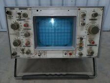 Vintage Leader Dual Trace Oscilloscope Powers On For Parts