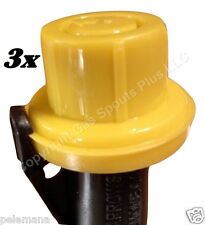 3 X Blitz Yellow Spout Cap Fits Self Venting Gas Can Spouts 900302 900092 900094