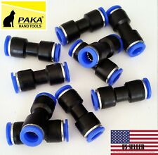 10 Pcs Air Pneumatic 38 To 38 10mm Straight Push In Connectors Quick