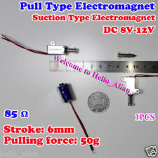 Dc 8v 12v 6mm Stroke Micro Pull Type Electromagnet Suction Type Solenoid Magnet