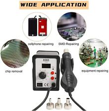 858d Soldering Rework Station Smd Iron Desoldering Hot Air Gun Tool With3 Nozzles