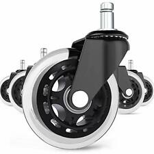 Office Chair Caster Wheels Set Of 5 Heavy Duty Amp Safe For All Floors 3 Wheels