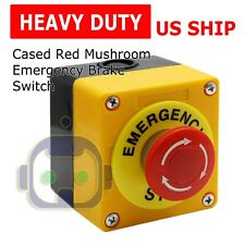 Red Mushroom Emergency Stop Shut Off Push Button Switch No Nc 22mm Cnc Gecko