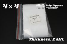 4x4 Clear 2 Mil Zip Poly Plastic Zipper Bags Reclosable Lock Small Baggies