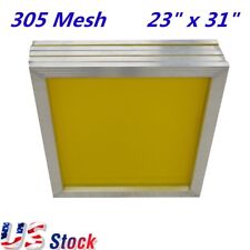 6pcs 23 X 31 Aluminum Frame Silk Screen Printing Screens With 305 Yellow Mesh
