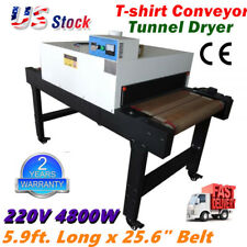 220v Small T Shirt Conveyor Tunnel Dryer Conveyor Dryer 59ft Long X 256 Belt