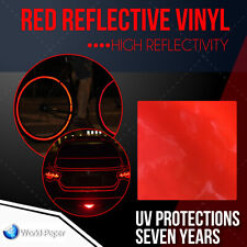 Reflective Vinyl Adhesive Cutter Sign Hight Reflectivity 24 X 10 Ft Red 1