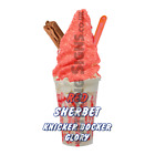 Red Sherbet Kbg Knickerbocker Glory Whippy Ice Cream Sticker - 16cm Die Cut