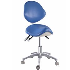 Dental Medical Saddle Seat Mobile Chair Doctors Stools Surgery Office Pu Leathe